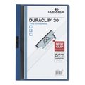 Durable Office Products DBL DuraClip Report Cover 30 Sheet Capacity 11 in. x 8.5 in. DK Blue DU463659